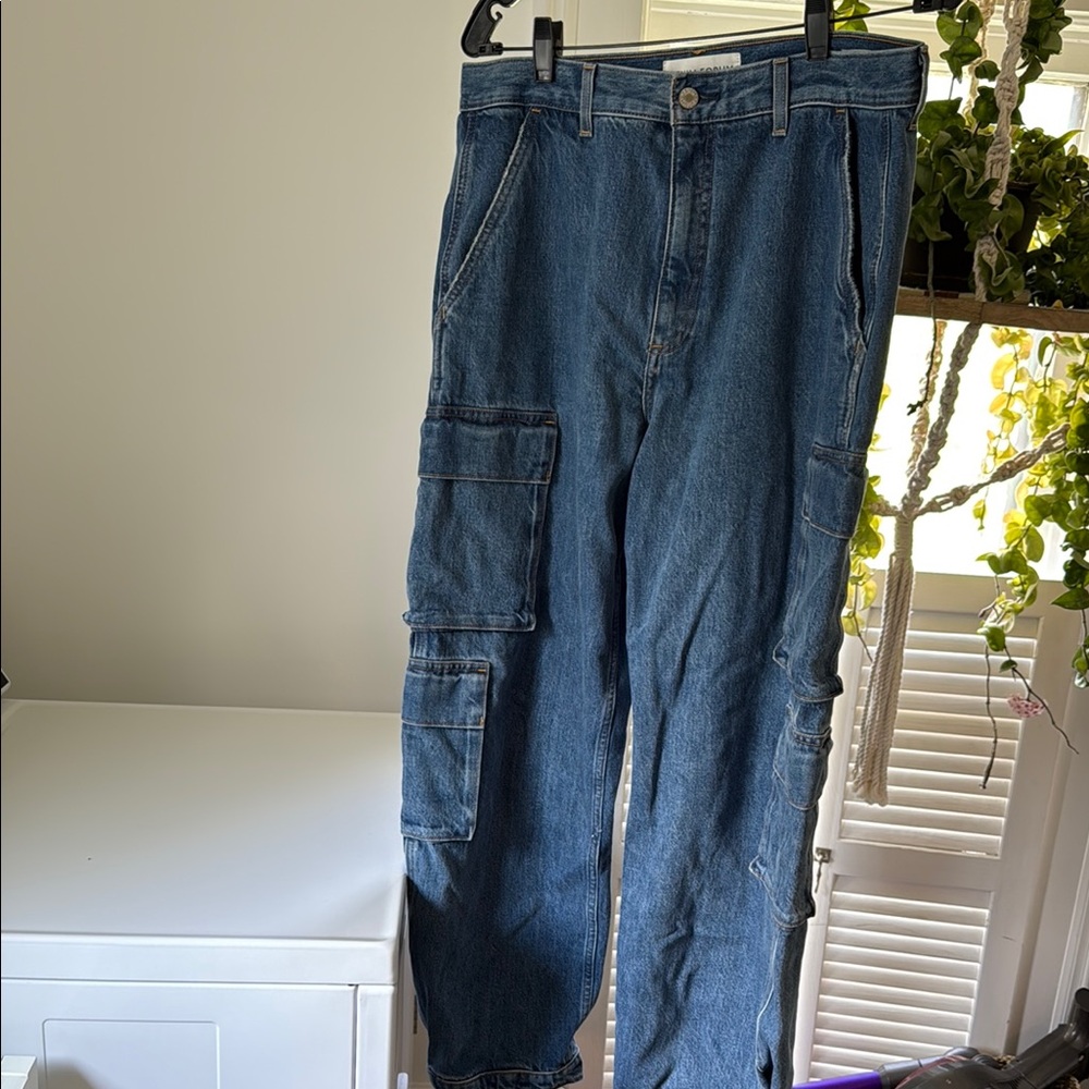 Denim Forum the 90s Millie hi-rise cargo